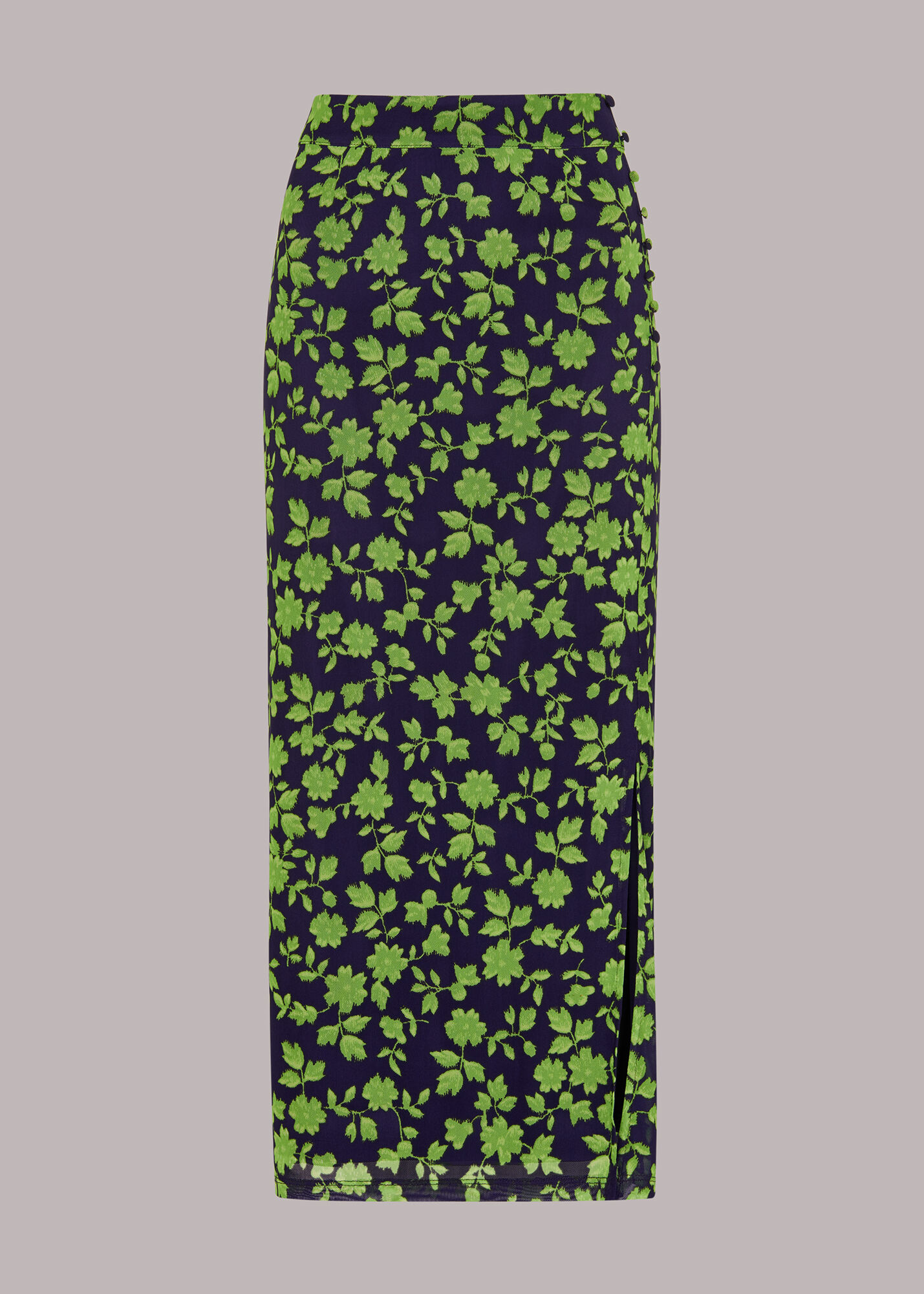 Multitier Irregular Mesh Green Skirt - 8621_GREEN